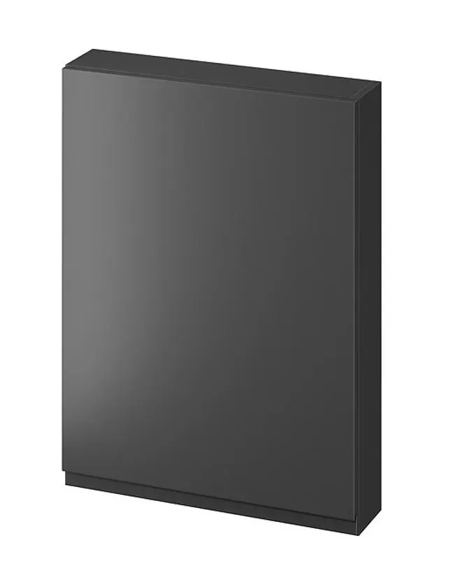 Cersanit Moduo - skapis 80x59x14 cm, 1 durvis, eņģes pa kreisi/pa labi, antracīts S590-083