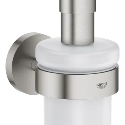 Grohe QuickFix Start - ziepju dozators ar turētāju, stikls/Supersteel 41195DC0