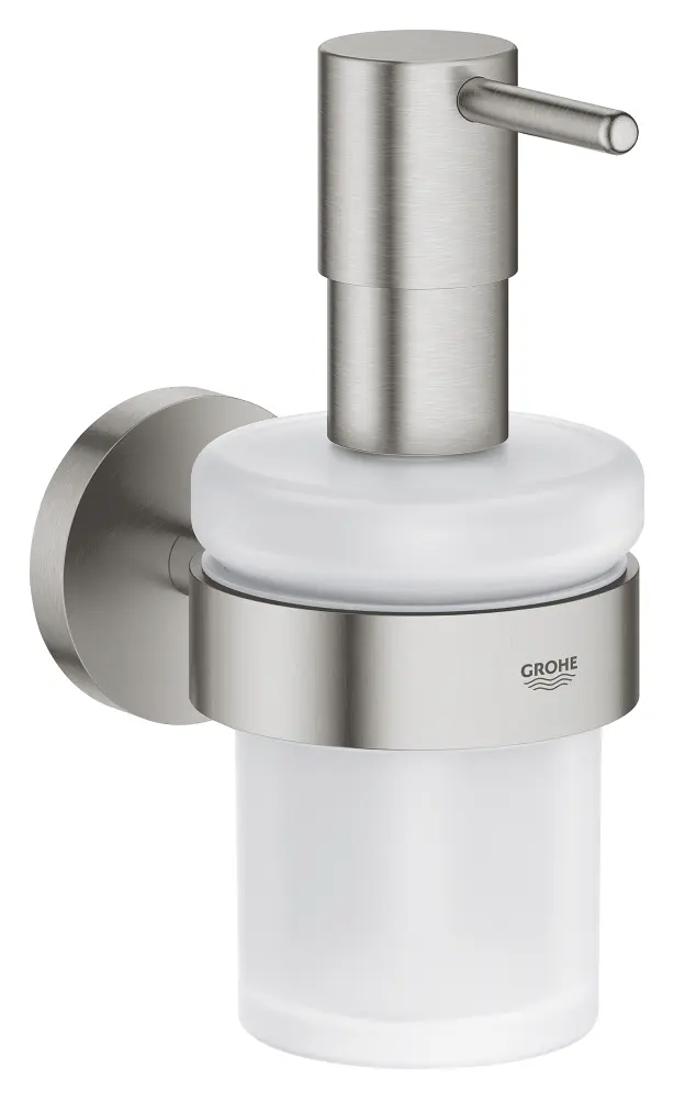 Grohe QuickFix Start - ziepju dozators ar turētāju, stikls/Supersteel 41195DC0