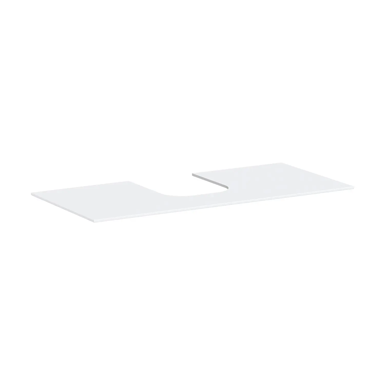 Hansgrohe Xevolos E - izlietnes plātne, 118x55 cm, izgriezums vidū, balts matēts 54210700