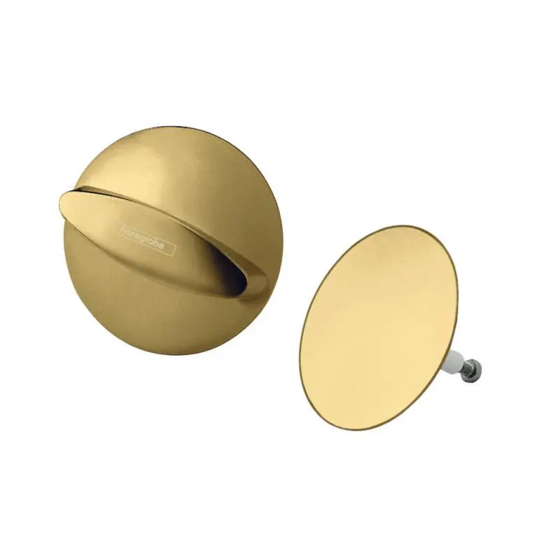 Hansgrohe Flexaplus - gatavais komplekts noteces un pārplūdes komplektam, pulēts zelts 58185990