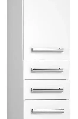 Aqualine Vega - skapis 35x184x31 cm, balts VG185
