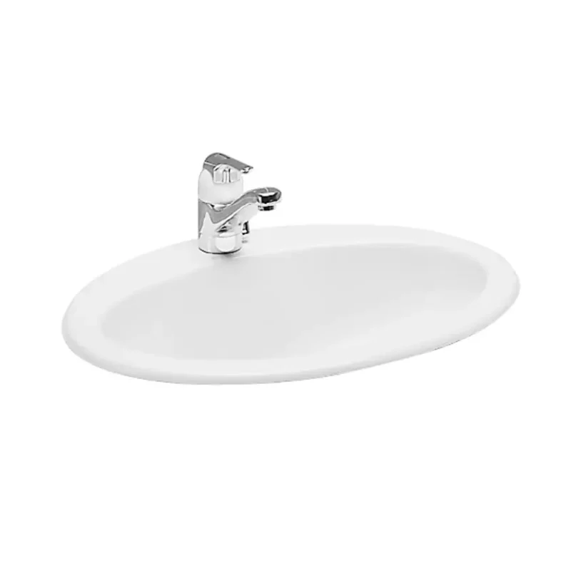 Laufen Indova - iebūvējama izlietne, 61x48 cm, 1 caurums maisītājam, balta H8113920000001