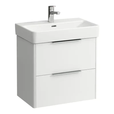Laufen Base - izlietnes apakškabinets, 52x57x36 cm, 2 atvilktnes, balts matēts H4022121102601