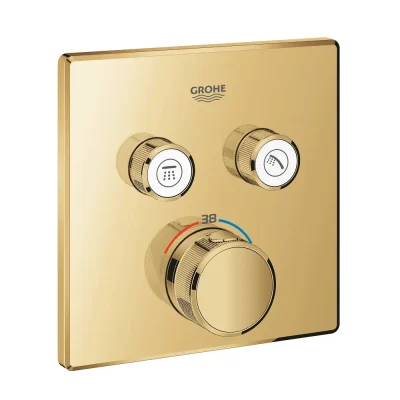 Grohe Grohtherm SmartControl - zemapmetuma termostata maisītājs, 2 patērētājiem, Cool Sunrise 29124GL0