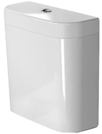 Duravit Happy D.2 - uzliktā skalošanas tvertne 40x16 cm, pieslēgums apakšā pa kreisi, ar WonderGliss, Alpu balts 09341000851