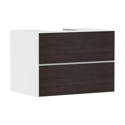 Hansgrohe Xevolos E - izlietnes apakšskapītis 78x56x55 cm, 2 atvilktnes, matēti balts/ tumšs ozols 54187730