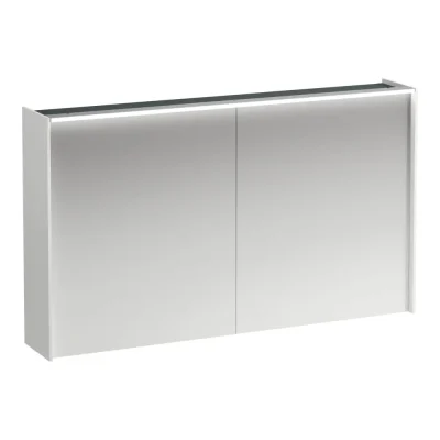 Laufen Lani - spoguļskapis ar LED apgaismojumu, 71x122x21 cm, 2 durvis, balts matēts H4038221122601