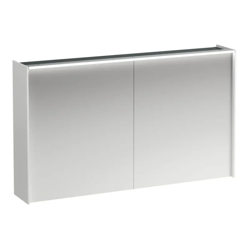Laufen Lani - spoguļskapis ar LED apgaismojumu, 71x122x21 cm, 2 durvis, balts matēts H4038221122601