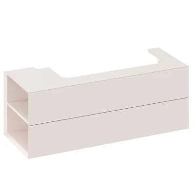 Ravak Lite - izlietnes skapītis 120x45x43 cm, 2 atvilktnes, Alabaster Pink X000001884