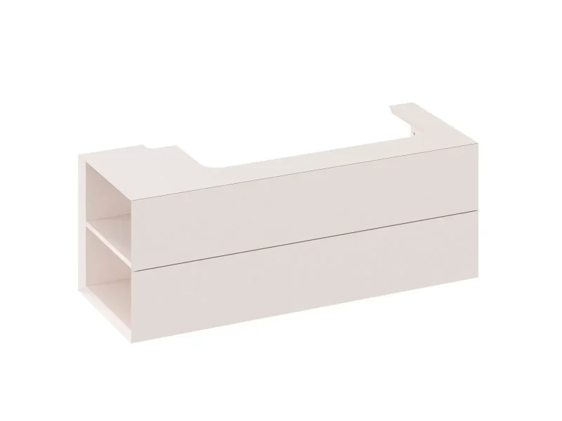 Ravak Lite - izlietnes skapītis 120x45x43 cm, 2 atvilktnes, Alabaster Pink X000001884