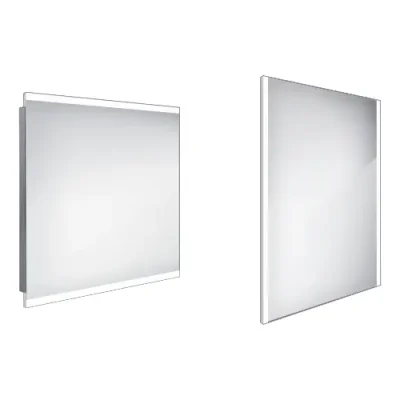 Nimco spoguļi - spogulis ar LED apgaismojumu, 80x70 cm, alumīnijs ZP 12003