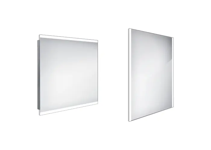 Nimco spoguļi - spogulis ar LED apgaismojumu, 80x70 cm, alumīnijs ZP 12003