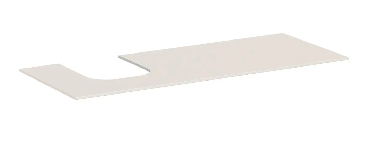 Hansgrohe Xevolos E - izlietnes virsma, 137x55 cm, izgriezums kreisajā pusē, bēšs matēts 54205780