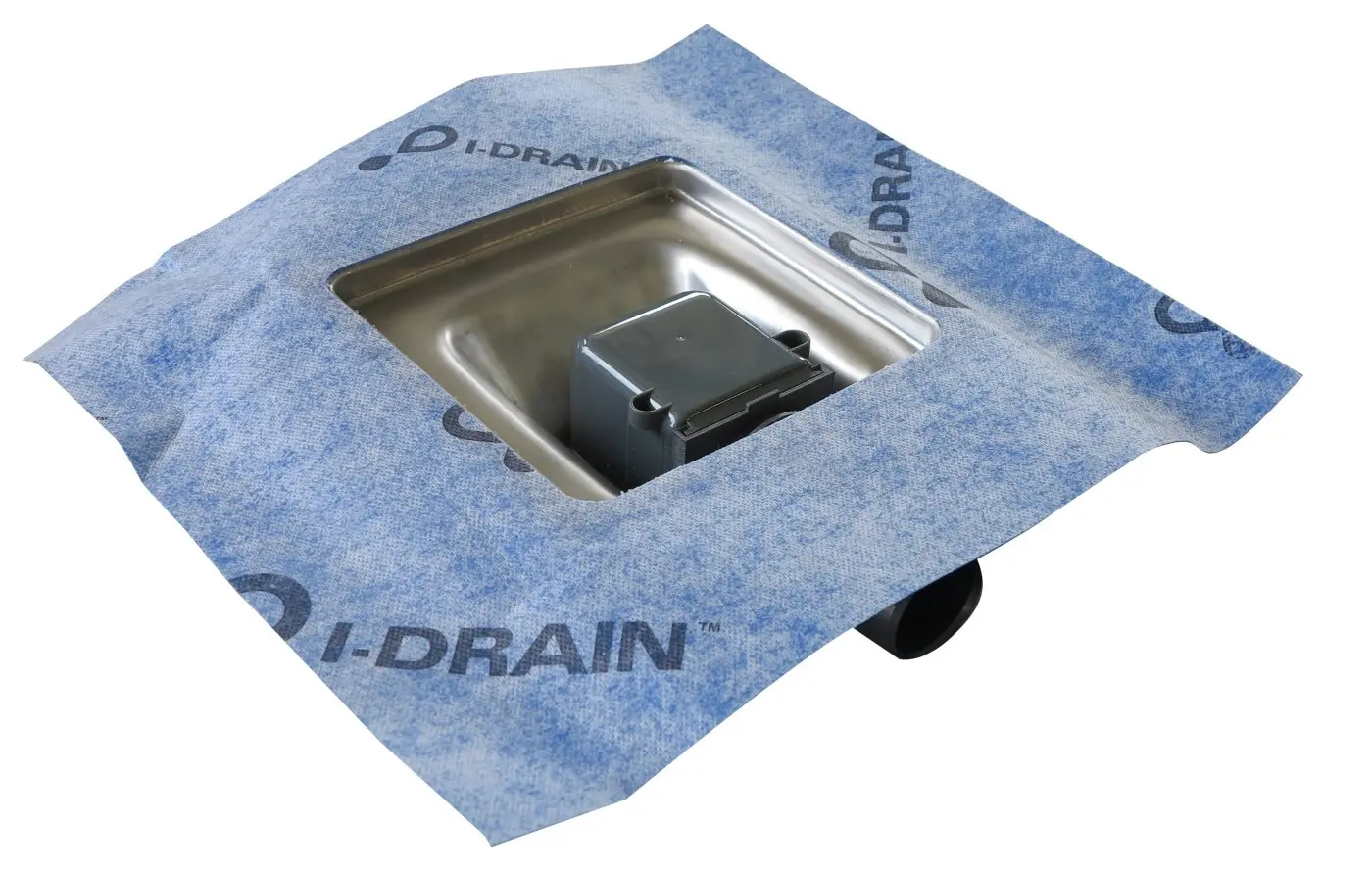 I-Drain Square - nerūsējošā tērauda grīdas noteka Linear, 15x15 cm ID4MSQ0150