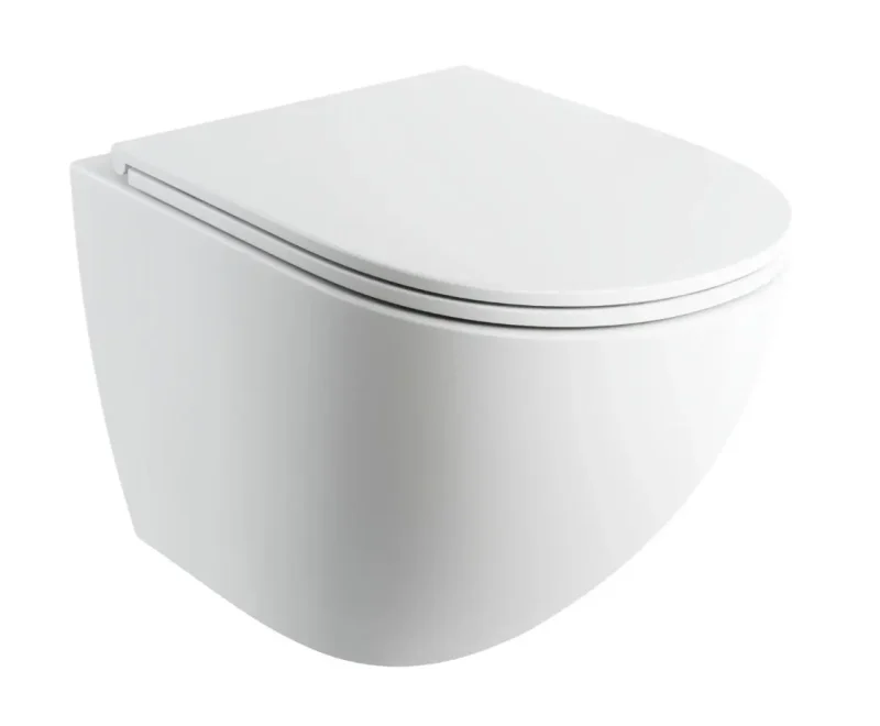 OMNIRES Ottawa Comfort - piekaramais WC ar SoftClose sēdekli, Rimless, balts matēts OTTAWACSPMWBM