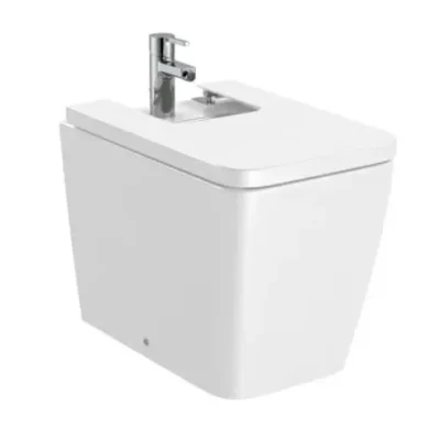 Roca Inspira - grīdas bidets ar pārplūdi, 1 jaucējkrāna caurums, balts A357537000
