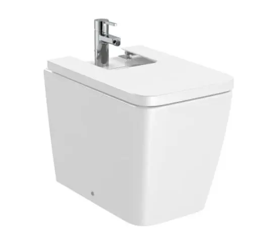 Roca Inspira - grīdas bidets ar pārplūdi, 1 jaucējkrāna caurums, balts A357537000