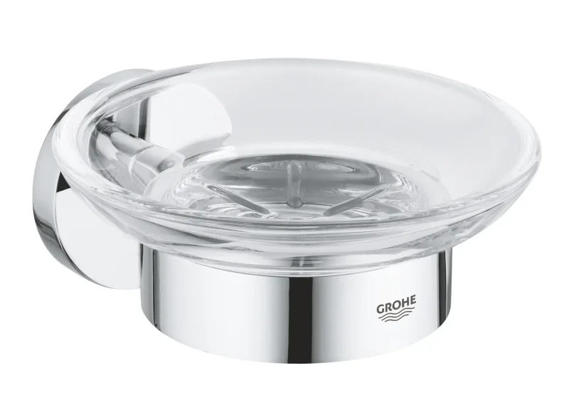 Grohe QuickFix Start - ziepju trauks ar turētāju, stikls/hroms 41193000