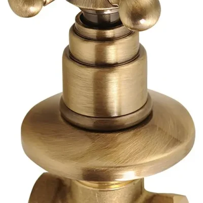 Sapho Reitano Rubinetteria Antea - zemapmetuma noslēgventilis ar montāžas korpusu, auksts, bronza 3056C