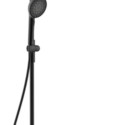 Hansa Aurelia - dušas komplekts ar termostatu, diametrs 30 cm, 3 strūklas veidi, matēti melns 4719910333