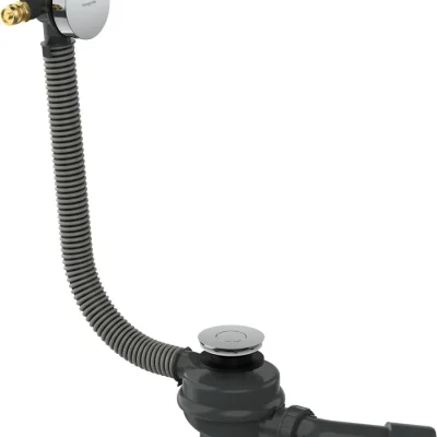 Hansgrohe Exafill - vannas ieplūde, noteces un pārplūdes garnitūra vannai, Push-Open, hroms 58130000