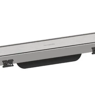 Hansgrohe RainDrain Match Plus - dušas noteka 80 cm, ar resti, slīpēts tērauds 56215800