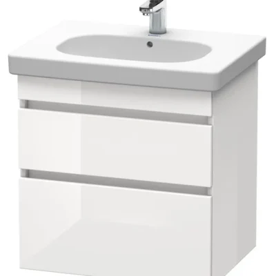 Duravit DuraStyle - izlietnes skapītis 61x93x45 cm, ar 2 atvilktnēm, balts spīdīgs DS648302222