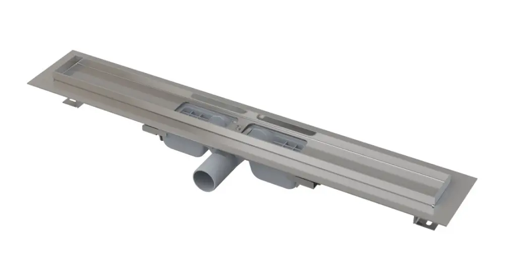Alcadrain dušas notekas - zema dušas tekne 30 cm, ar malu perforētam režģim, nerūsējošais tērauds APZ101-300