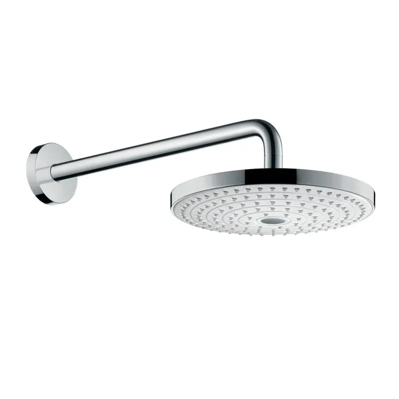 Hansgrohe Raindance Select S - galvas duša 240, izvirzījums 39 cm, 2 strūklas, balta / hromēta 26466400