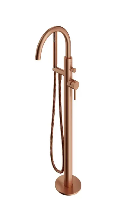 OMNIRES Y - grīdas montāžas vannas maisītājs, ar iebūvējamo korpusu, matēts varš Y1233-SCPB