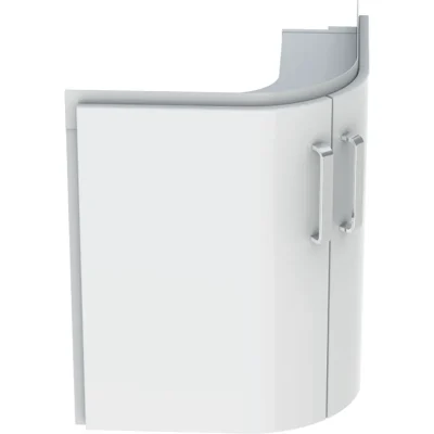 Geberit Selnova Compact - izlietnes skapītis, 69x55x60 cm, 2 durvis, balts spīdīgs/balts matēts 501.486.00.1