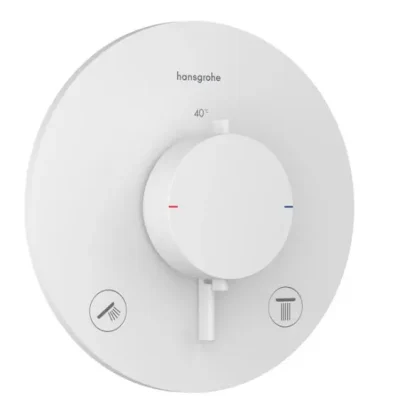 Hansgrohe Ecostat Comfort S - zemapmetuma termostata maisītājs, 2 patērētājiem, balts matēts 33715700