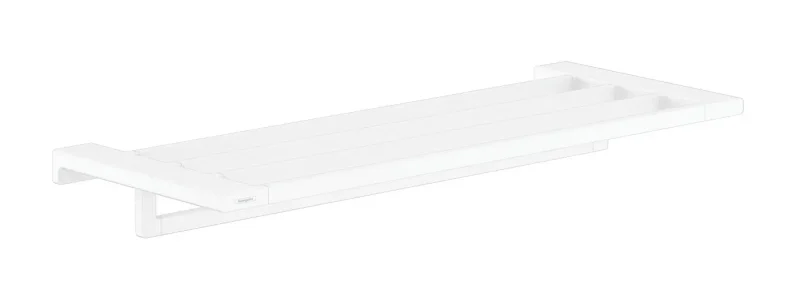 Hansgrohe AddStoris - plaukts ar dvieļu turētāju, garums 65 cm, balts matēts 41751700