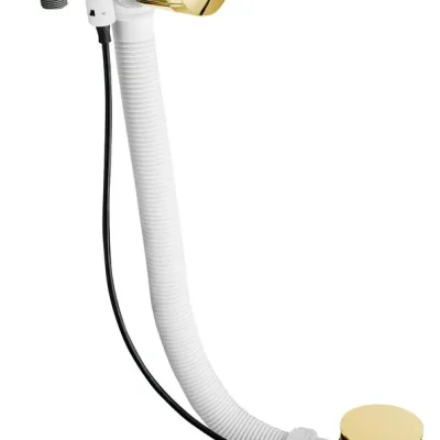 Polysan - vannas noteces un pārplūdes komplekts ar piepildīšanu, garums 58 cm, zelta 71684G