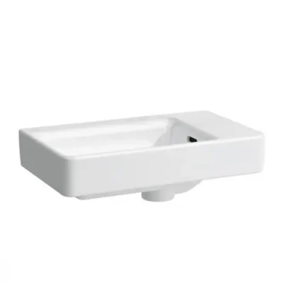 Laufen Pro S - roku mazgājamā izlietne, 48x28 cm, bez jaucējkrāna cauruma, LCC, balta H8159544001091