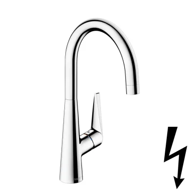 Hansgrohe Talis M51 - virtuves izlietnes maisītājs 260, paredzēts bezspiediena ūdens sildītājiem, hroms 72812000