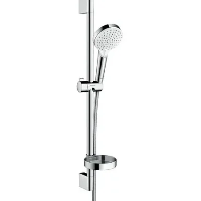 Hansgrohe Crometta - dušas komplekts Vario Unica, 65 cm, Casetta, balts/hroms 26553400