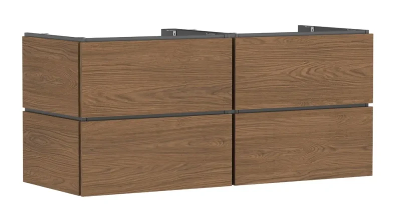 Hansgrohe Xilesa E - izlietnes apakšskapītis, 62x138x55 cm, 4 atvilktnes, ozols Kaschmir 54306550