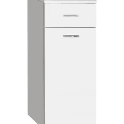 Aqualine Zoja - skapītis ar grozu, 35x78x29 cm, balts 50261