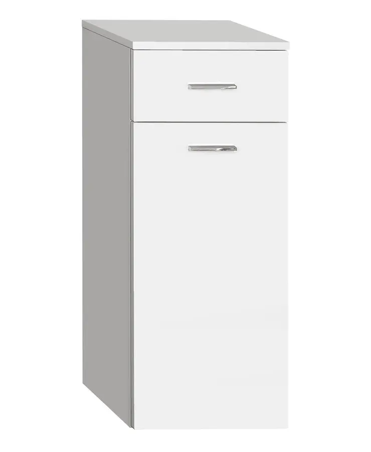Aqualine Zoja - skapītis ar grozu, 35x78x29 cm, balts 50261