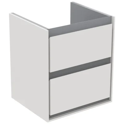 Ideal Standard Connect Air - izlietnes skapītis 43x40x52 cm, balts spīdīgs/gaiši pelēks matēts E1608KN