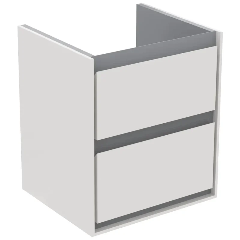 Ideal Standard Connect Air - izlietnes skapītis 43x40x52 cm, balts spīdīgs/gaiši pelēks matēts E1608KN
