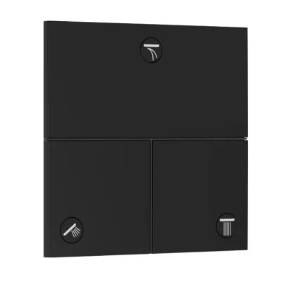 Hansgrohe ShowerSelect Comfort - zemapmetuma vārsts, 3 patērētājiem, matēti melns 15573670