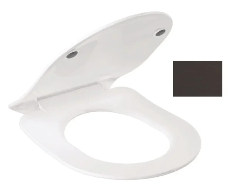 Kludi Resa R - WC sēdeklis Slim, SoftClosing, QuickRelease, matēti melns 23WCS39