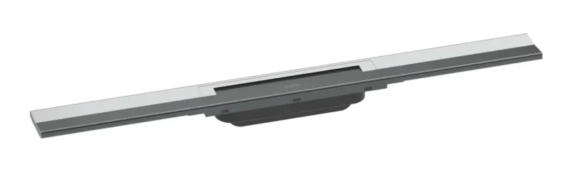 Hansgrohe RainDrain Flex - dušas noteka 700 ar nerūsējošā tērauda resti, saīsināma, brīva montāža, hromēta 56043000