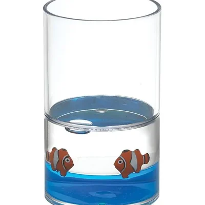 Aqualine Pyxis - Nemo stikls paredzēts zobu birstēm un zobu pastai, zils/caurspīdīgs PY1089