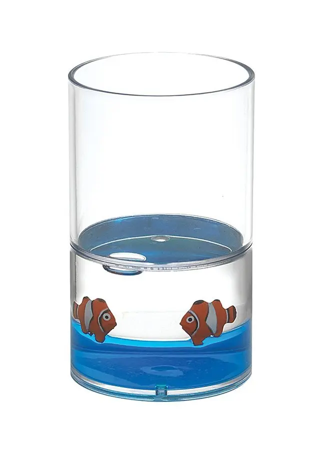 Aqualine Pyxis - Nemo stikls paredzēts zobu birstēm un zobu pastai, zils/caurspīdīgs PY1089