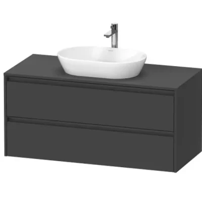 Duravit Ketho.2 - izlietnes skapītis, 57x120x55 cm, 2 atvilktnes, grafīts matēts K24897049490000