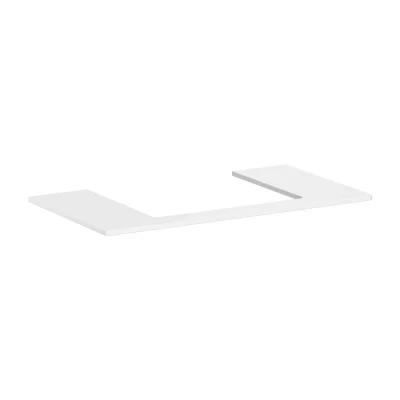 Hansgrohe Xelu Q - izlietnes virsma 98x55 cm, izgriezums vidū, balta spīdīga 54110050